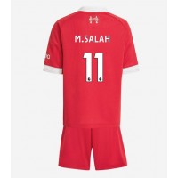 Camiseta Liverpool Mohamed Salah #11 Primera Equipación para niños 2025-26 manga corta (+ pantalones cortos)